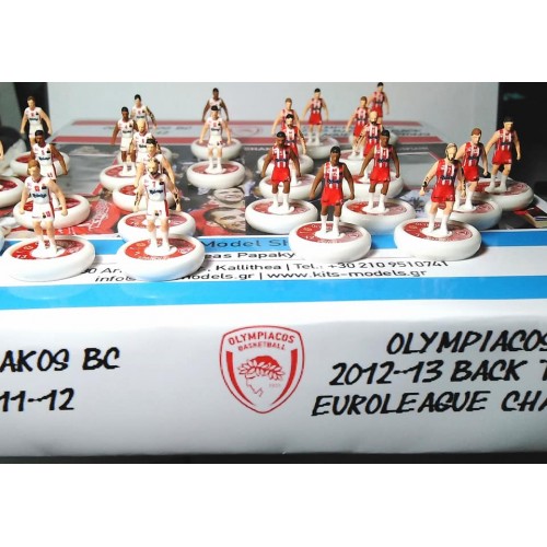 Subbuteo Andrew Olympiacos BC back to back set. Includes 2 teams with 12 players each and ball of the game with WSB Professional bases